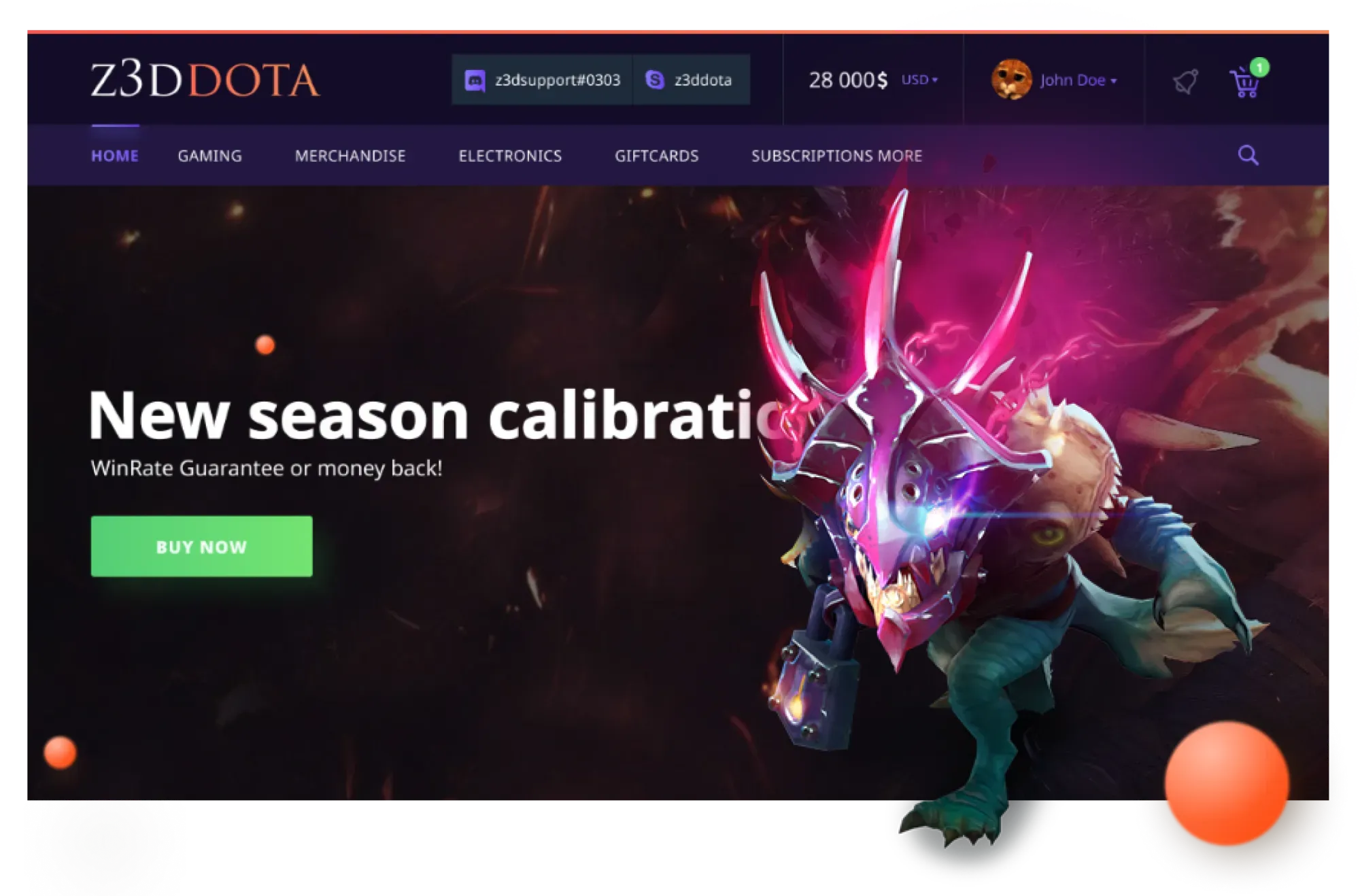 Сервіс для підвищення рейтингу облікового запису в грі Dota 2