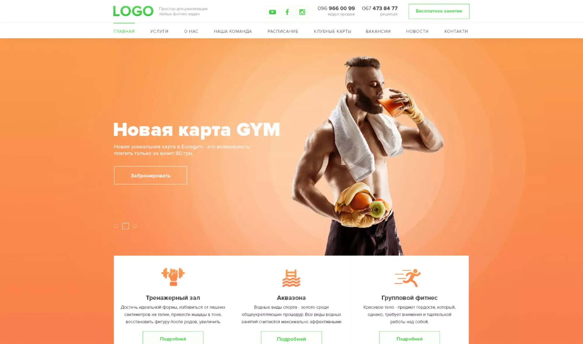 Фітнес клуб Eurogym в Києві
