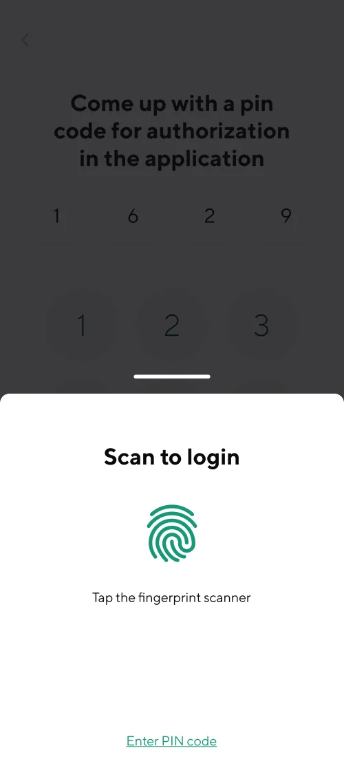 Реєстрація та вхід - мобільний інтерфейс 7