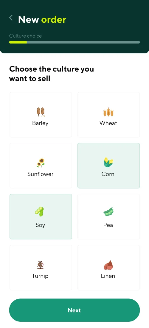Нові замовлення - мобільний інтерфейс 1