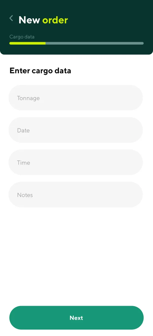 Нові замовлення - мобільний інтерфейс 2