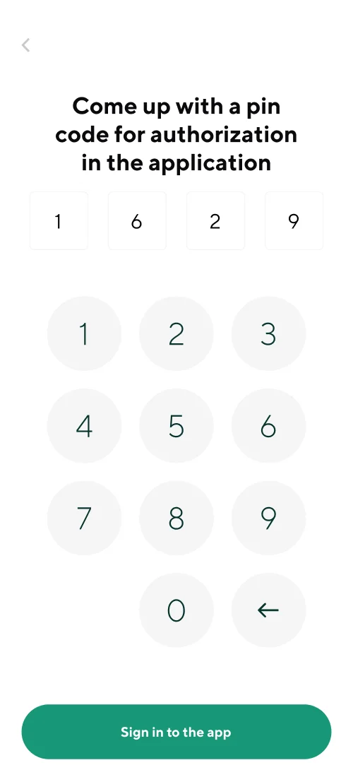 Реєстрація та вхід - мобільний інтерфейс 7