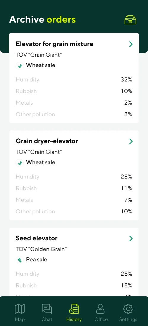 Історія та чати - мобільний інтерфейс 4